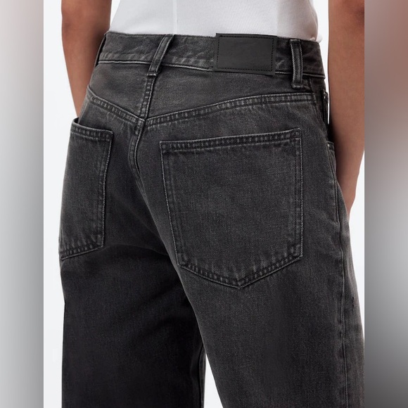 NWT Madewell The Dean Easy Straight Jean in Ripley Wash, Faded Black, Size 33 - Picture 5 of 12